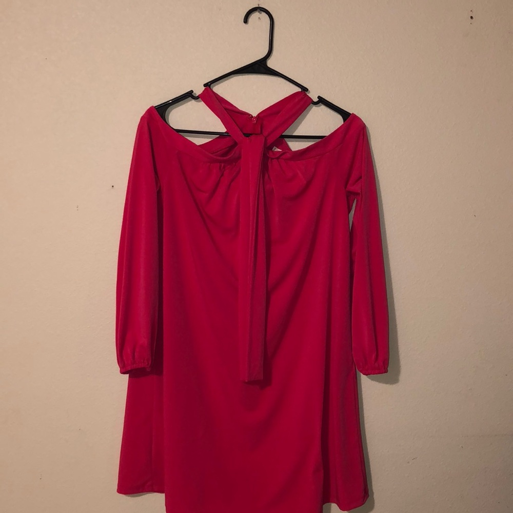 Michael kors pink halter/off the shoulder dress